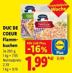 Lidl DUC DE COEUR Flammkuchen Angebot