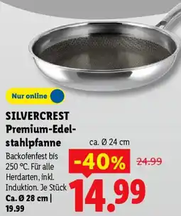 Lidl SILVERCREST Premium-Edelstahlpfanne Angebot