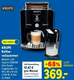 Lidl KRUPS Kaffeevollautomat Angebot