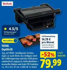 Lidl TEFAL OptiGrill Angebot