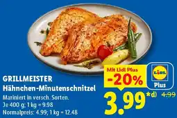 Lidl GRILLMEISTER Hähnchen-Minutenschnitzel Angebot
