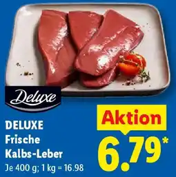 Lidl DELUXE Frische Kalbs-Leber Angebot