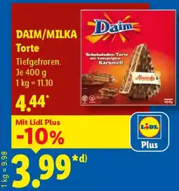 Lidl DAIM/MILKA Torte Angebot