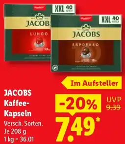 Lidl JACOBS Kaffee-Kapseln Angebot