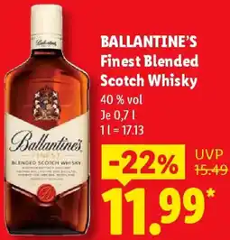 Lidl BALLANTINE'S Finest Blended Scotch Whisky Angebot