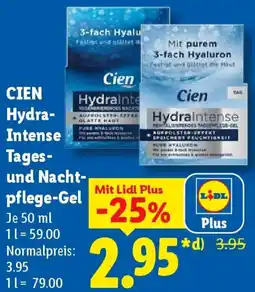 Lidl CIEN Hydra Intense Tages und Nachtpflege-Gel Angebot