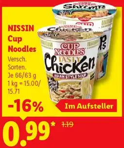 Lidl NISSIN Cup Noodles Angebot