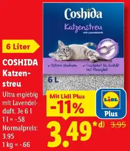 Lidl COSHIDA Katzenstreu Angebot