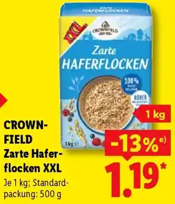 Lidl CROWNFIELD Zarte Haferflocken XXL Angebot