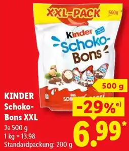 Lidl KINDER Schoko-Bons XXL Angebot