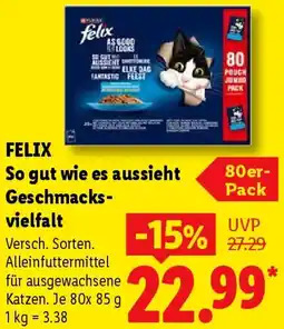 Lidl FELIX So gut wie es aussieht Geschmacksvielfalt Angebot