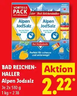Lidl BAD REICHENHALLER Alpen Jodsalt Angebot