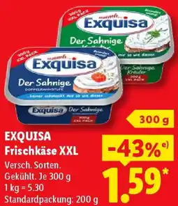 Lidl EXQUISA Frischkäse XXL Angebot
