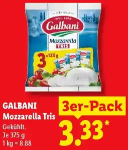 Lidl GALBANI Mozzarella Tris Angebot
