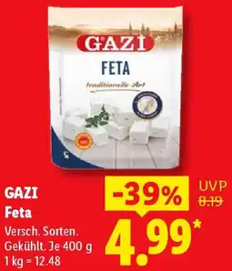 Lidl GAZI Feta Angebot