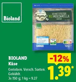 Lidl BIOLAND Käse Angebot
