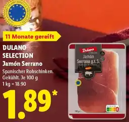 Lidl DULANO SELECTION Jamón Serrano Angebot