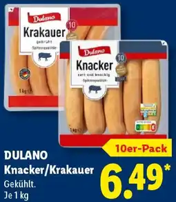 Lidl DULANO Knacker/Krakauer Angebot
