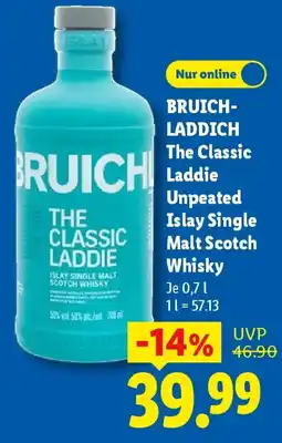Lidl BRUICHLADDICH The Classic Laddie Unpeated Islay Single Malt Scotch Whisky Angebot