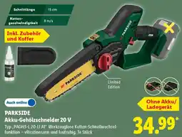 Lidl PARKSIDE Akku-Gehölzschneider 20 V Angebot