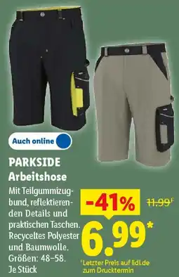 Lidl PARKSIDE Arbeitshose Angebot