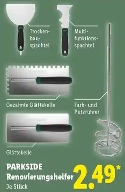 Lidl PARKSIDE Renovierungshelfer Angebot