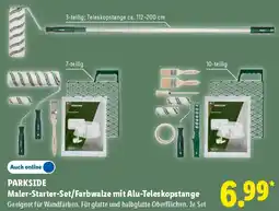 Lidl PARKSIDE Maler-Starter-Set/Farbwalze mit Alu-Teleskopstange Angebot