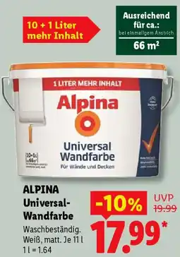 Lidl ALPINA Universal Wandfarbe Angebot