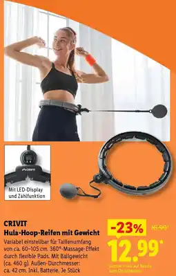 Lidl CRIVIT Hula-Hoop-Reifen mit Gewicht Angebot