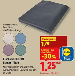 Lidl LIVARNO HOME Fleece-Plaid Angebot
