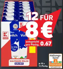 Kaufland K-CLASSIC H-Milch Angebot