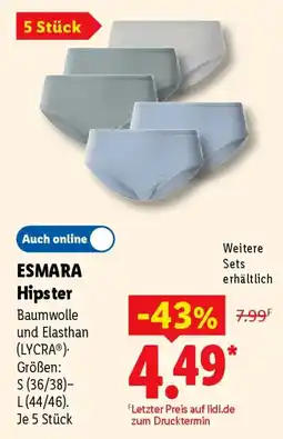 Lidl ESMARA Hipster Angebot
