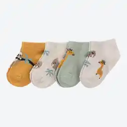 NKD Baby-Jungen-Sneaker-Socken mit Tier-Motiven, 4er-Pack Angebot
