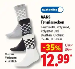 Lidl VANS Tennissocken Angebot
