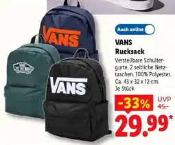 Lidl VANS Rucksack Angebot