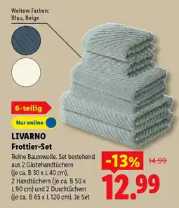 Lidl LIVARNO Frottier-Set Angebot