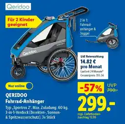 Lidl QERIDOO Fahrrad-Anhänger Angebot