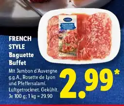 Lidl FRENCH STYLE Baguette Buffet Angebot