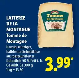 Lidl Laiterie de la Montague Tomme de Montagne Angebot