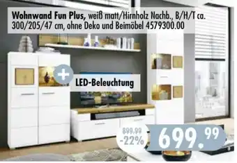 Möbel Boss Wohnwand Fun Plus Angebot
