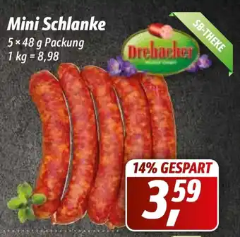 Simmel Drebacher Mini Schlanke 100g Angebot