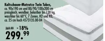 Möbel Boss Kaltschaum Matratze Twin Tubes Angebot