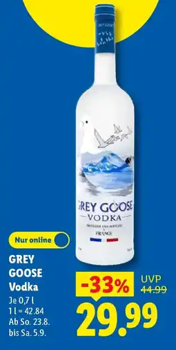 Lidl GREY GOOSE Vodka Angebot
