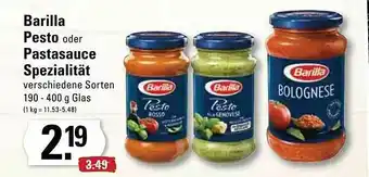 Marktkauf Barilla Pesto Oder Pastasauce Spezialität Angebot