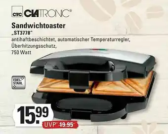 Marktkauf Sandwichtoaster „st3778” Clatronic Angebot