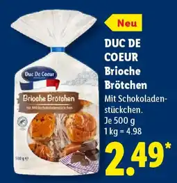 Lidl DUC DE COEUR Brioche Brötchen Angebot