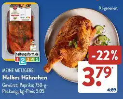Aldi Süd MEINE METZGEREI Halbes Hähnchen Angebot