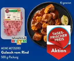 Aldi Süd MEINE METZGEREI Gulasch vom Rind Angebot