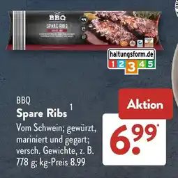 Aldi Süd BBQ Spare Ribs Angebot