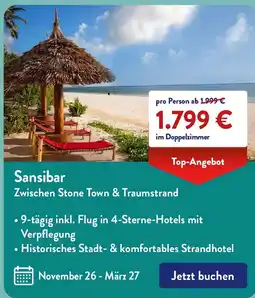 Aldi Süd Sansibar Zwischen Stone Town & Traumstrand Angebot